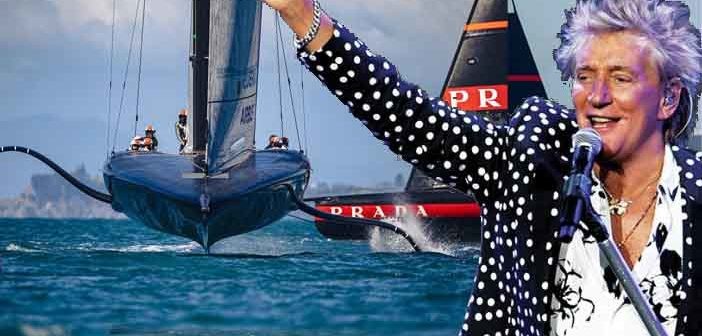 Rod Stewart all'America's Cup