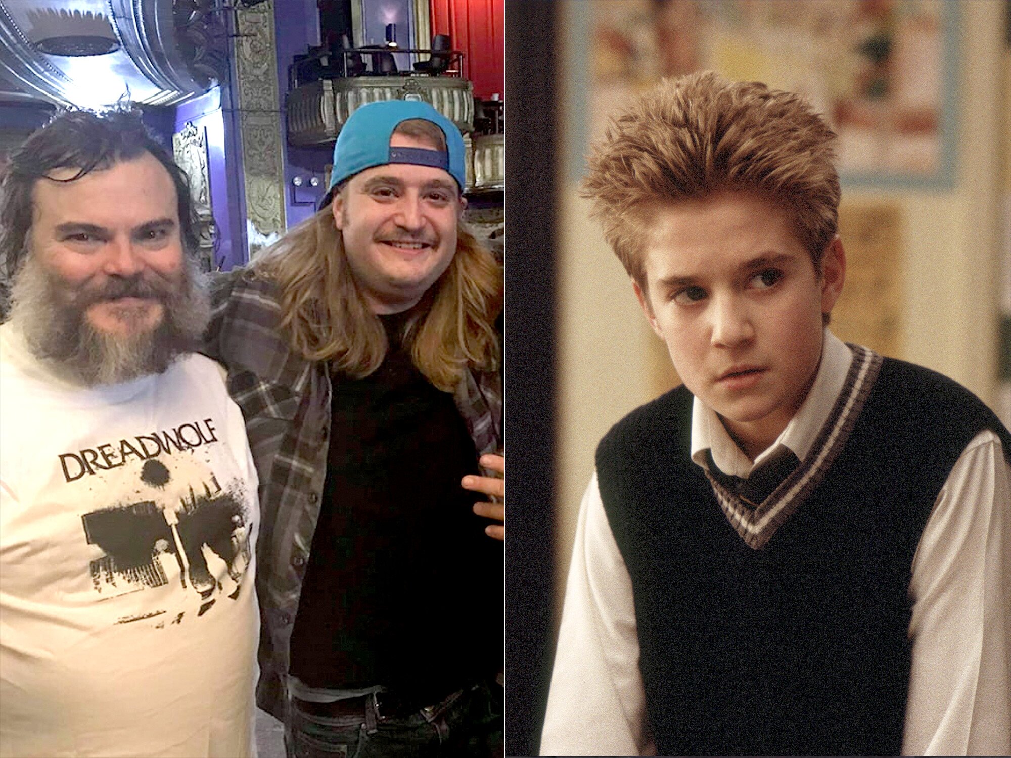 Kevin Clark e Jack Black in School of Rock - Photo Credits: DREADWOLF/FACEBOOK; ANDREW SCHWARTZ/PARAMOUNT/people.com