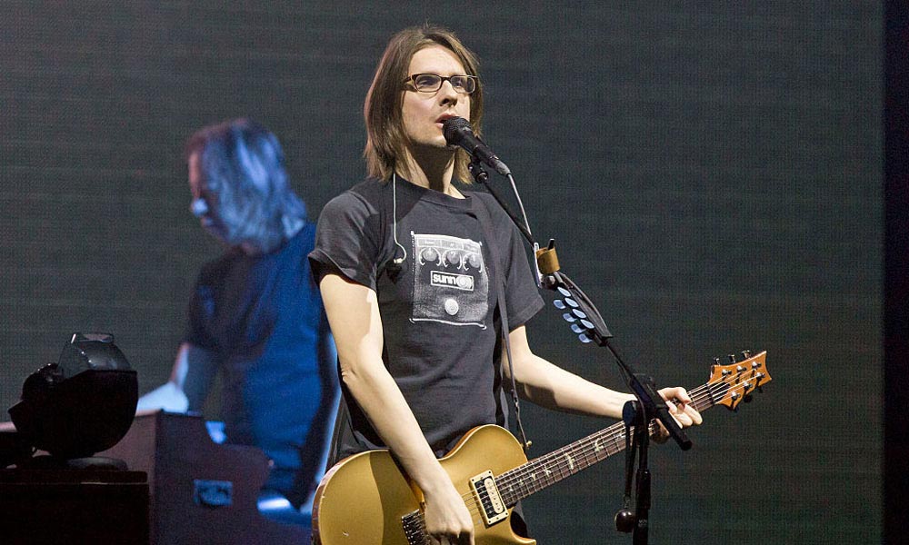 Steven Wilson sul palco.