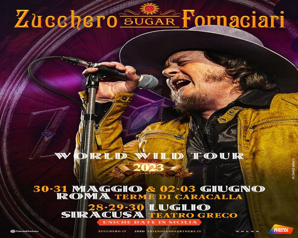 Zucchero a grande richiesta altre date per il "World Wild Tour"