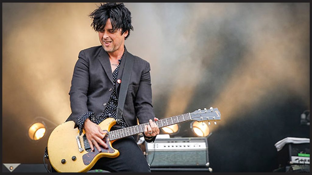 Il chitarrista americano Billie Joe Armstrong