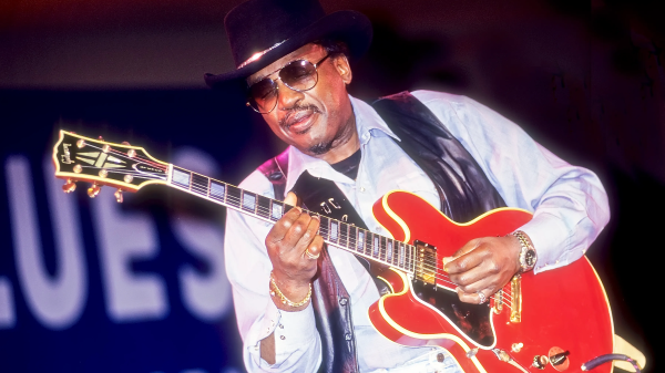 Otis Rush e la sua chitarra.