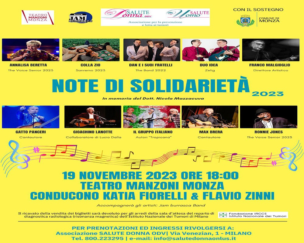 locandina serata note di solidarieta