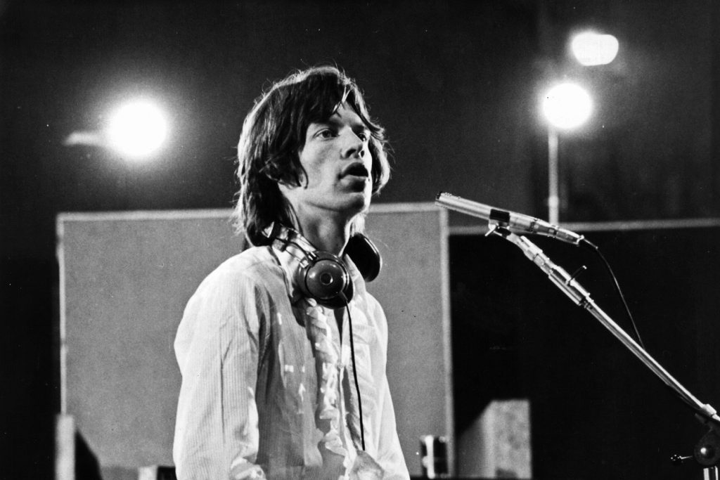 Mick Jagger in studio di registrazione