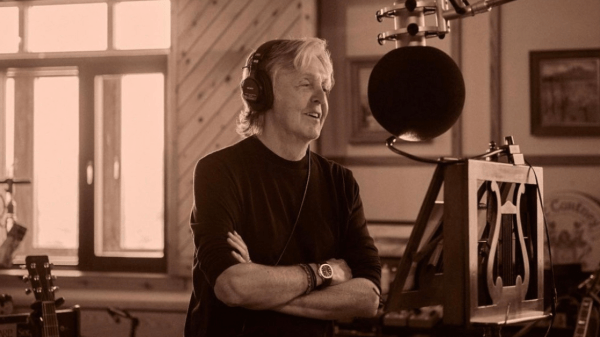 Paul McCartney in studio