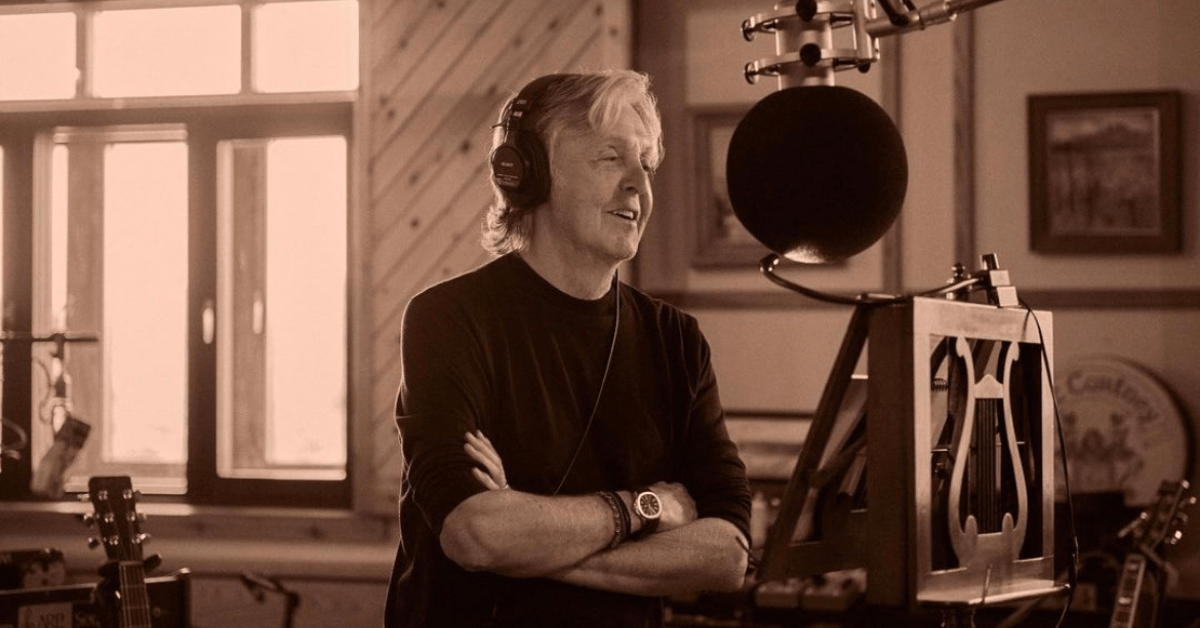 Paul McCartney in studio