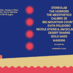 Locandina con programma del Siren Festival a Cagliari